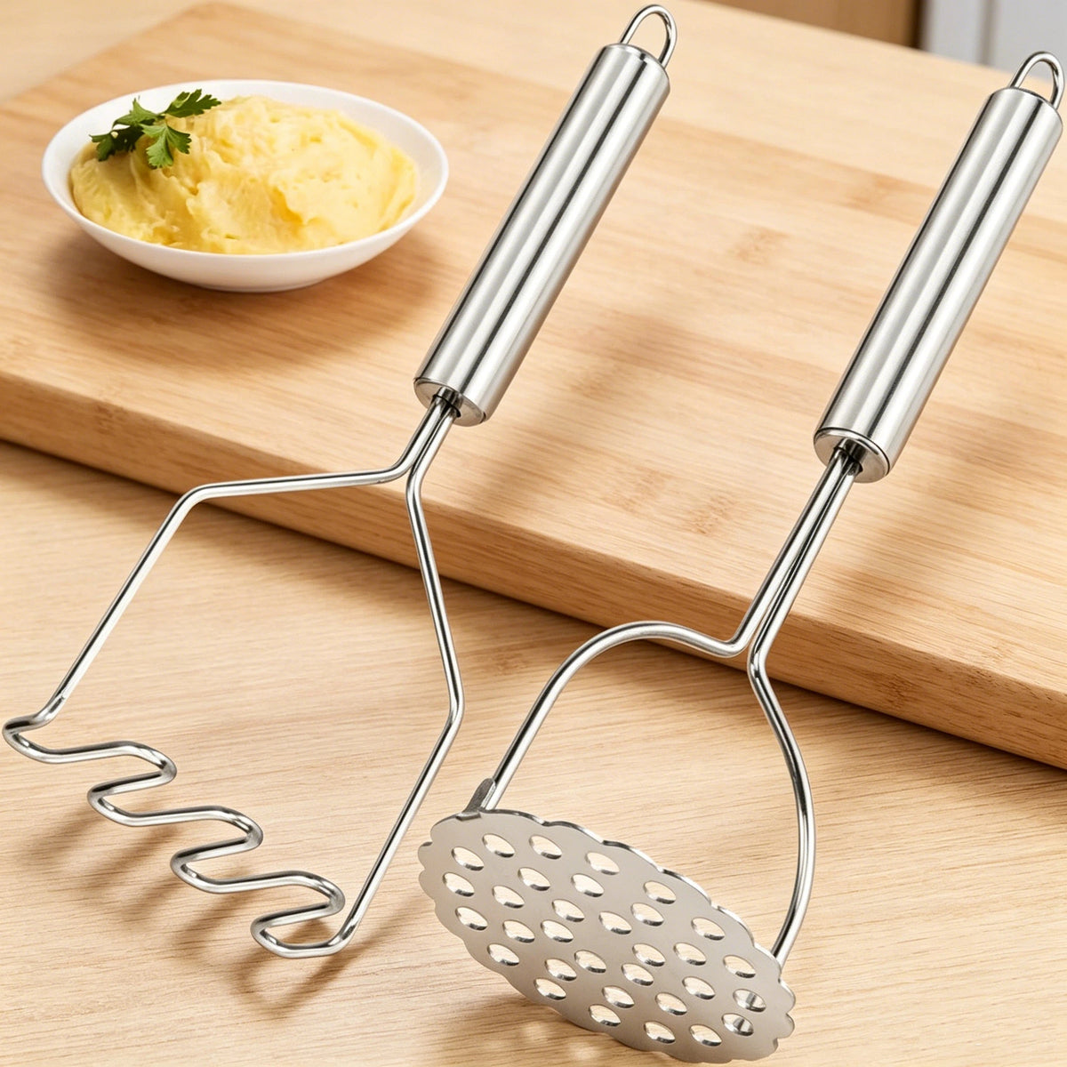 Presse-purée en inox pour avocat et légumes