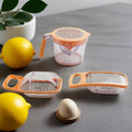 Presse-citron de table avec gobelet & râpe