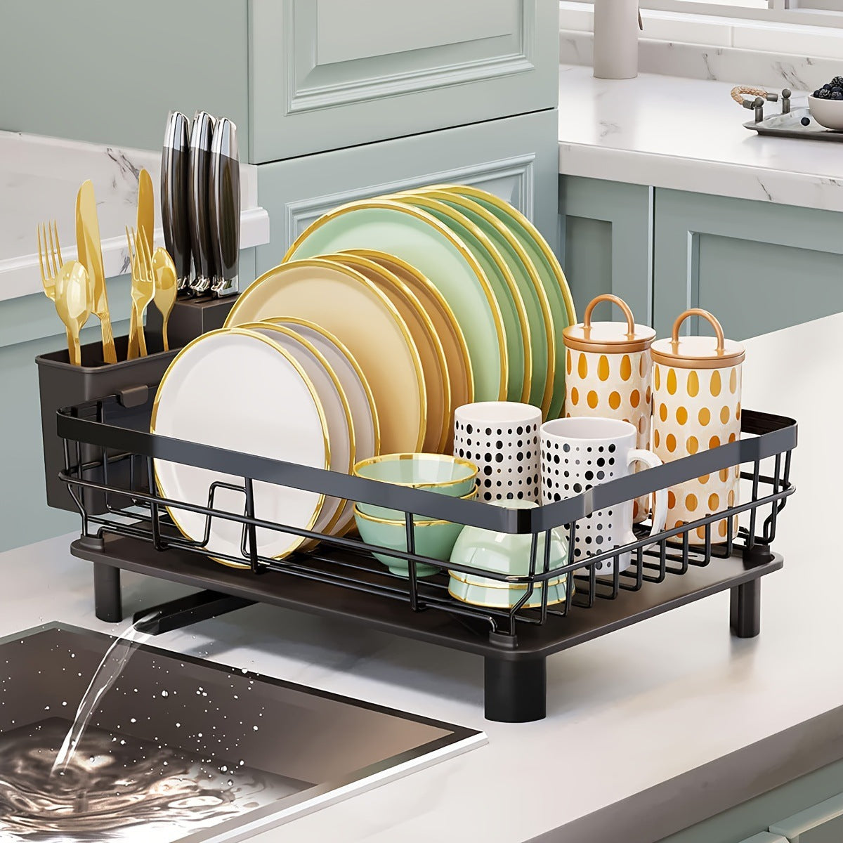 Égouttoir à vaisselle une étagère en acier carboné — MIXWARES
