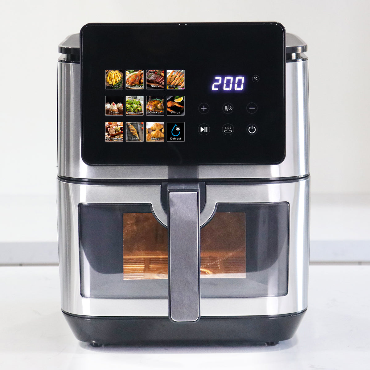 Friteuse à air intelligente 8L multifonction en inox — 2026