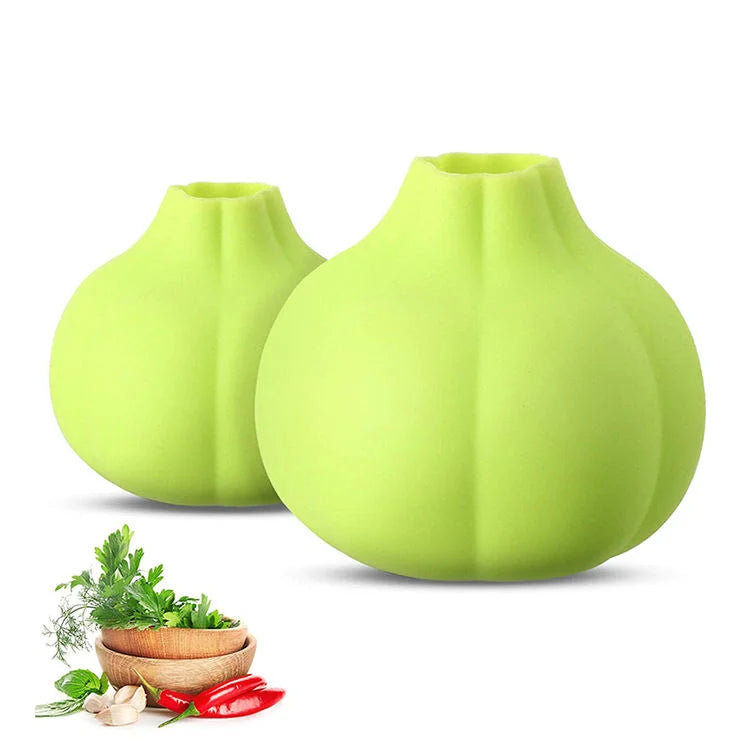 Éplucheur d'ail en silicone — rouleau retire-peau