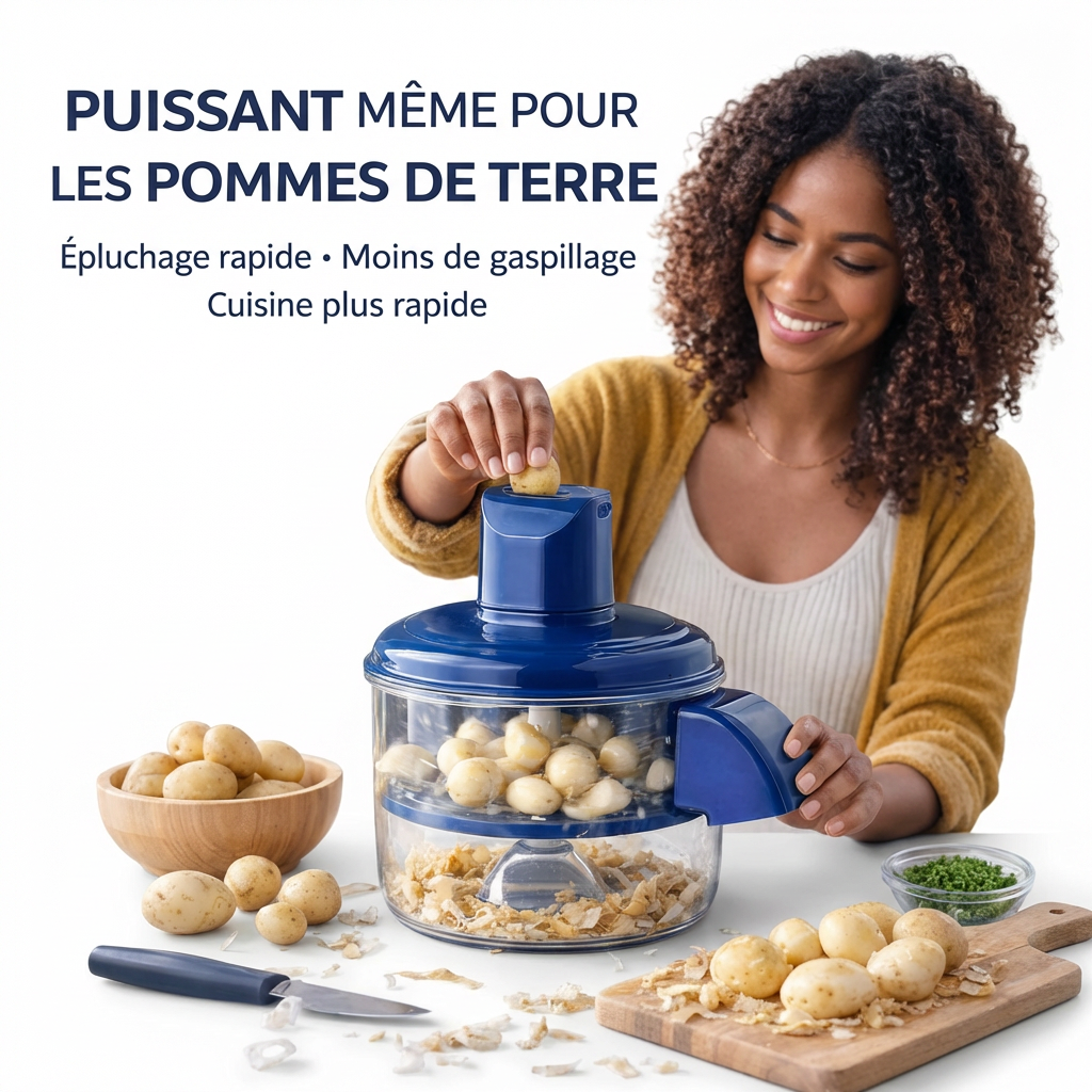 Super Eplucheur Fruits & Légumes Electrique Portable